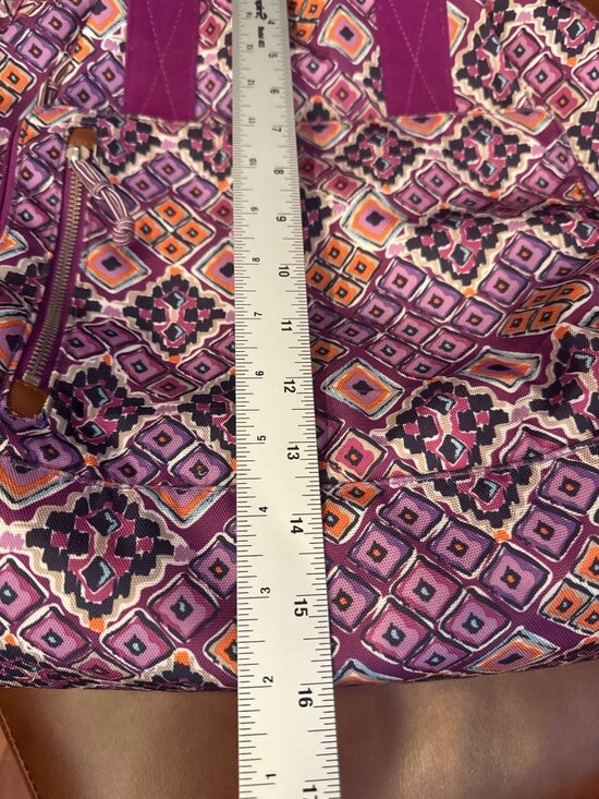 Vera Bradley Retired Lighten Up Journey Backpack Purple Geo Print Travel Bag main image 5